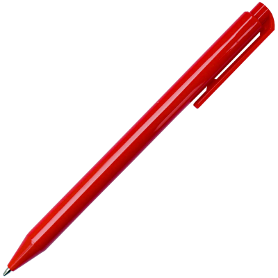 Pix cu mecanism de 1 MM, BP216, cu mina albastra, corp rosu, din plastic, 14.5 CM